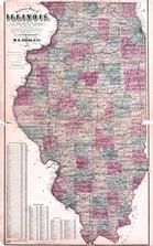 Illinois State Map, Randolph County 1875
